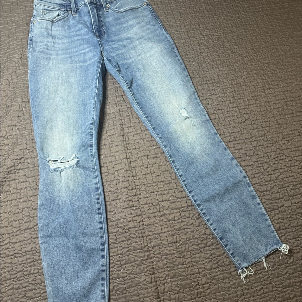 Lucky Brand Light Blue Distressed Skinny Jeans